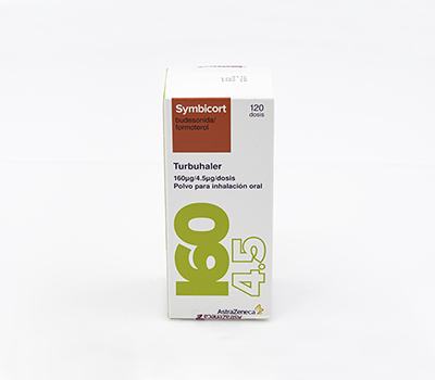 SYMBICORT TURB 160 MCG/4,5 MCG 120 DOSIS INHALADOR VIA ORAL