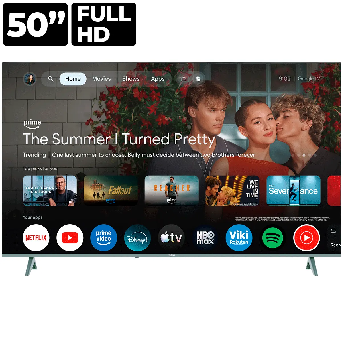 Pantalla LED Full HD Telstar 50 Pulgadas TTS050430KK