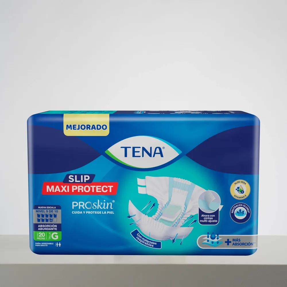 Pañales para adulto TENA Slip Maxi Protect Absorción Abundante Talla G - 20 piezas