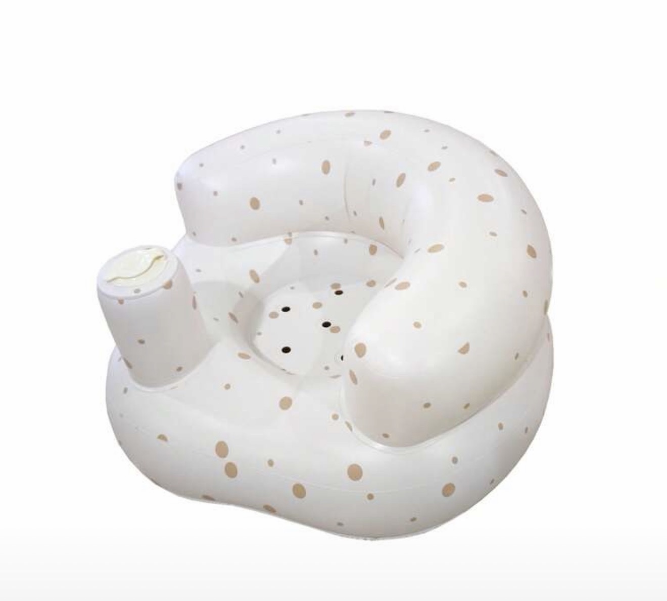 Silla Inflable para Bebé Multifuncional – Entrenamiento para Sentarse, Juego y Baño (6m+), lunares