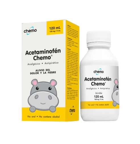 ACETAMINOFÉN CHEMO JARABE 120/5 MG/M X120ML