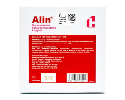 Alin 4 mg caja 1 ampolla inyectable