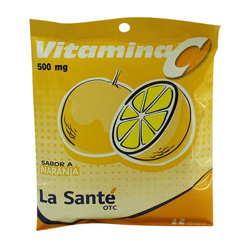 VITAMINA C LA SANTE NARANJA 500 MG
