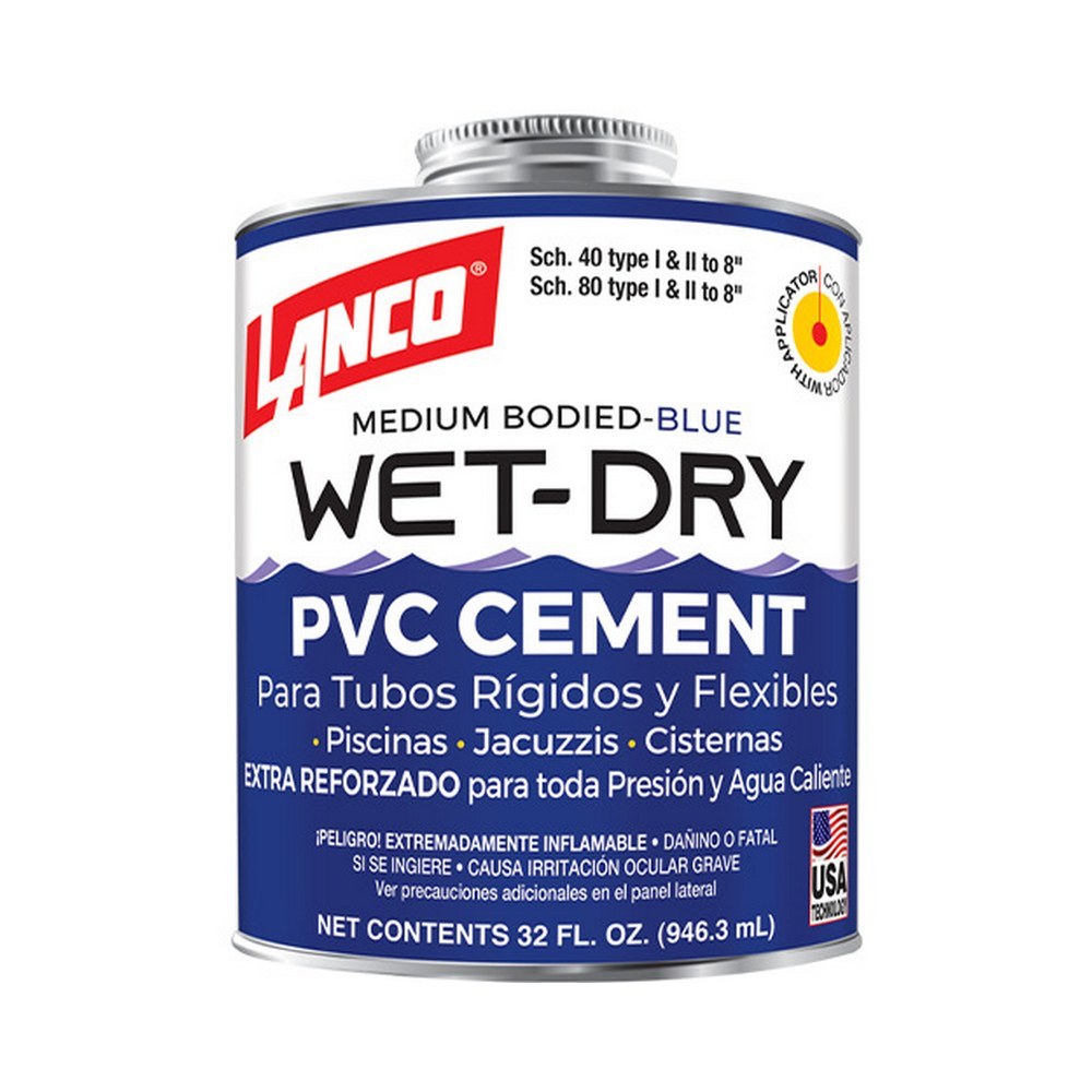 Pegamento para pvc 1-4 gal wet dry
