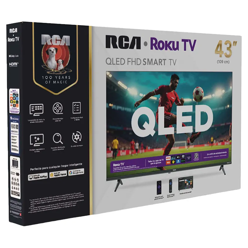 Pantalla RCA Roku Smart QLED RC43QL - 43 pulgadas