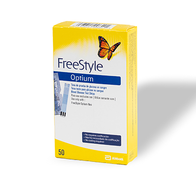 OPTIUM FREE STYLE TIRAS REACTIVAS GLUCOSA
