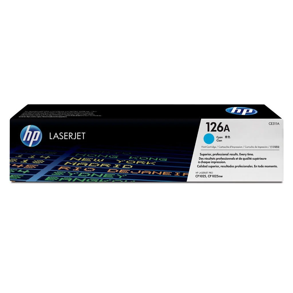 HP Tóner Cian 126A (CE311A) 1,000 Páginas