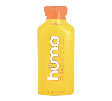 Huma gel energético con cafeína de chía sabor Mango 36 gramos