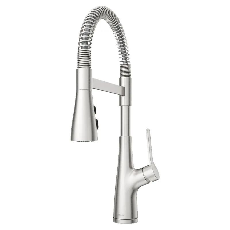 Grifo cocina monomando cuello resorte Neera culinary acero inoxidable