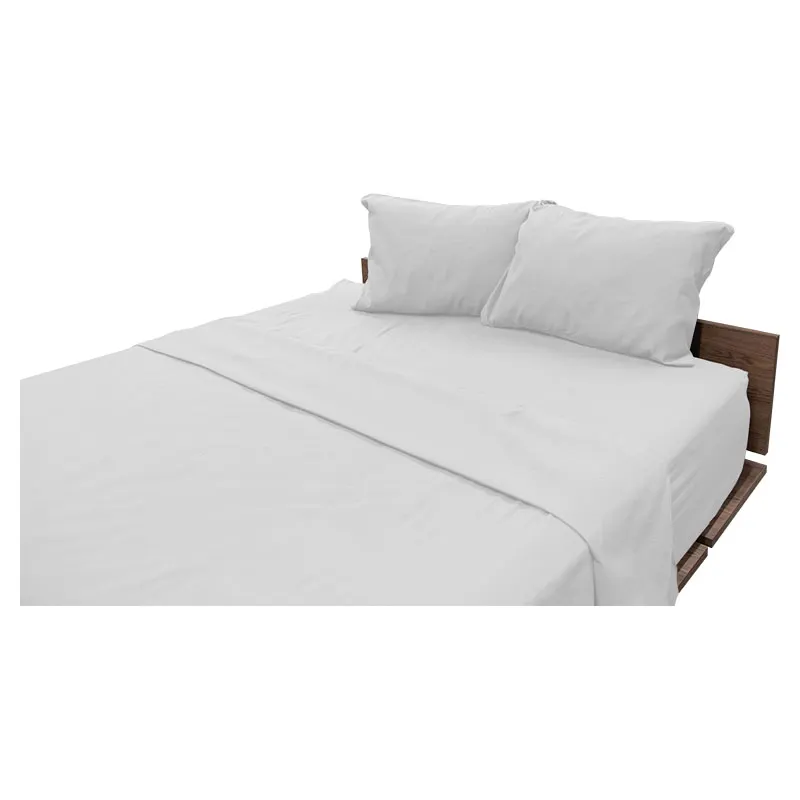 Juego sabanas king microfibra 4 piezas blanco