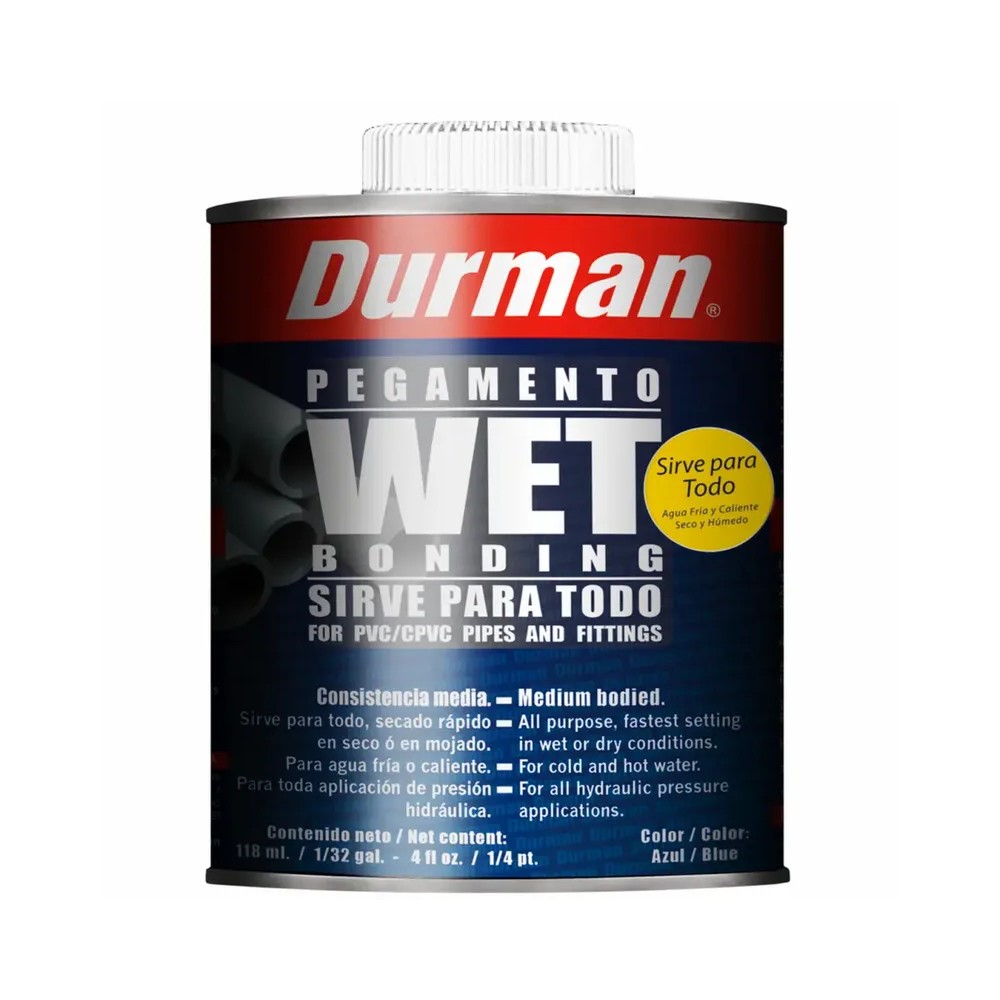 Pegamento pvc wet boniding azul 1-32 galon