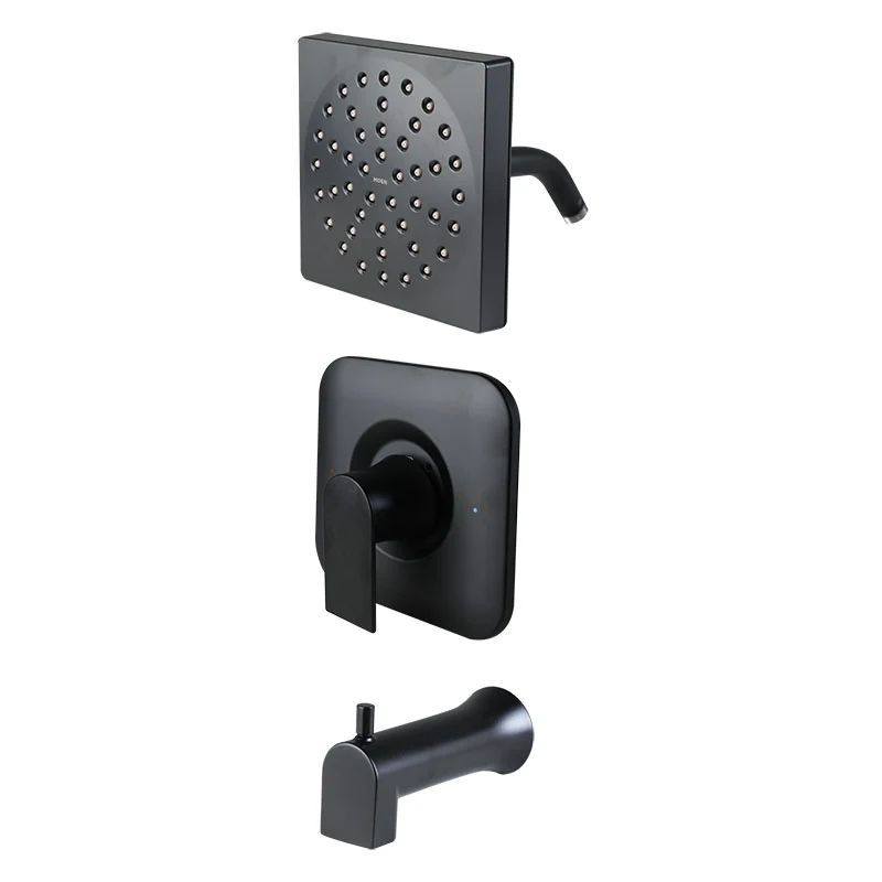 Ducha monocomando Genta CSB negro mate