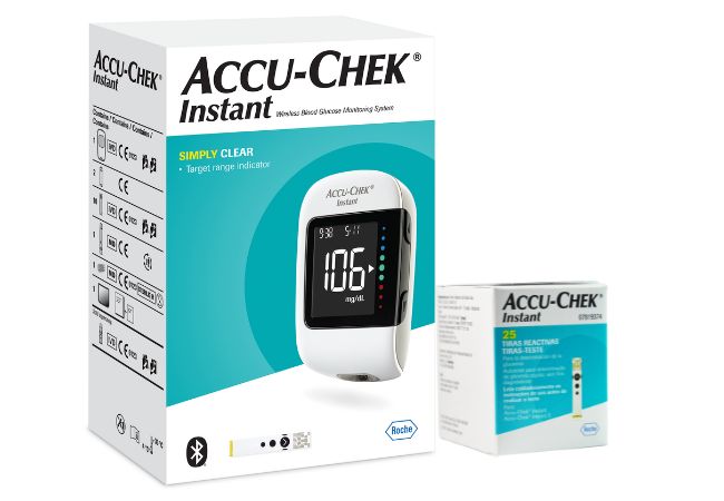 Glúcometro Accu-Chek Instant + 25 tiras reactivas