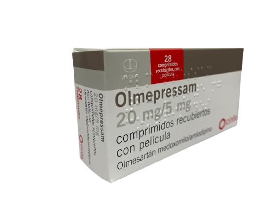 OLMEPRESSAM TABLETAS 20 MG / 5 MG X 28 UNIDADES