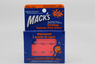 Tapones para oidos, Macks de silicón, niño, 6 pares