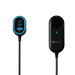 Cargador de Coche Klip Xtreme KCC-100, 100W, para Carga Rápida