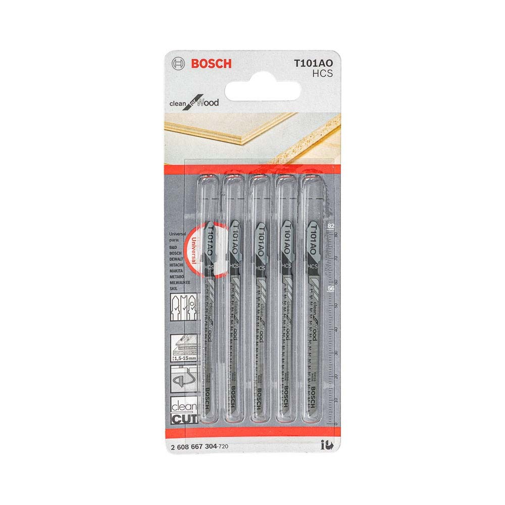 Set de 5 hojas para sierra caladora