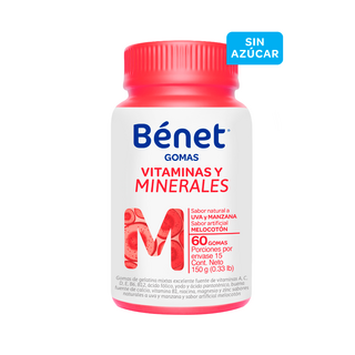 Benet vitaminas y minerales 60 gomas