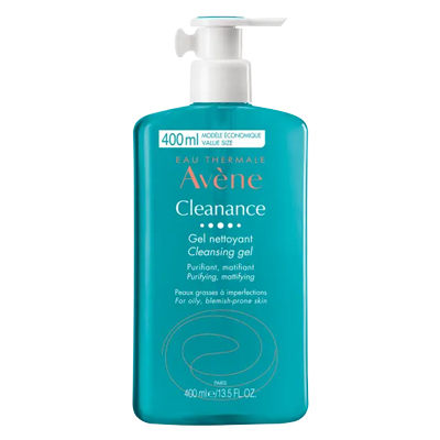 Avene, Cleanance, gel limpiador, 400 ml