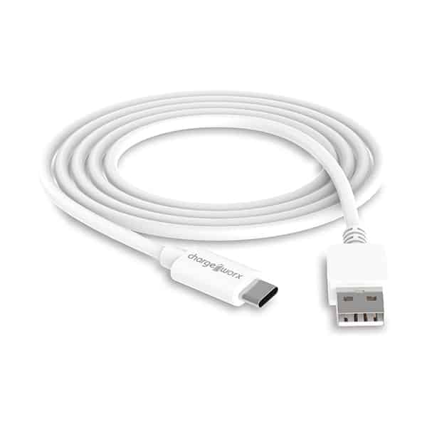 ChargeWorx Cable USB-C a USB-A blanco