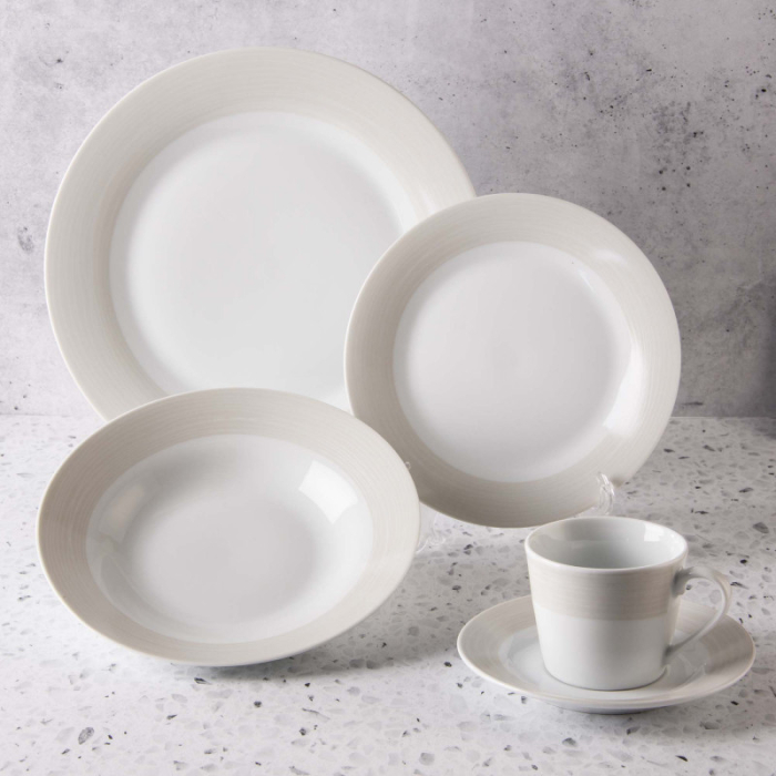 VAJILLA 20PZS BEIGE HAUS