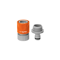 Acople Rapido Plastico Manguera 3/4" Click-Acc Truper