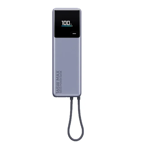 Xiaomi PowerBank – 165W – 10000mAh – Cable Integrado – Gray – 59630
