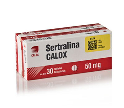 SERTRALINA CALOX 50MG 30 TABLETAS
