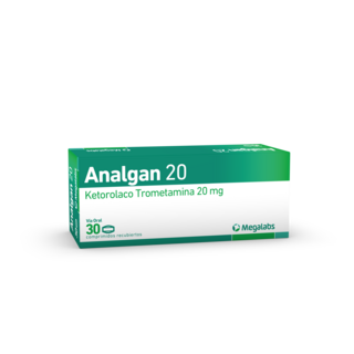 Analgan 20 mg caja 10 comprimidos (precio por comprimido)