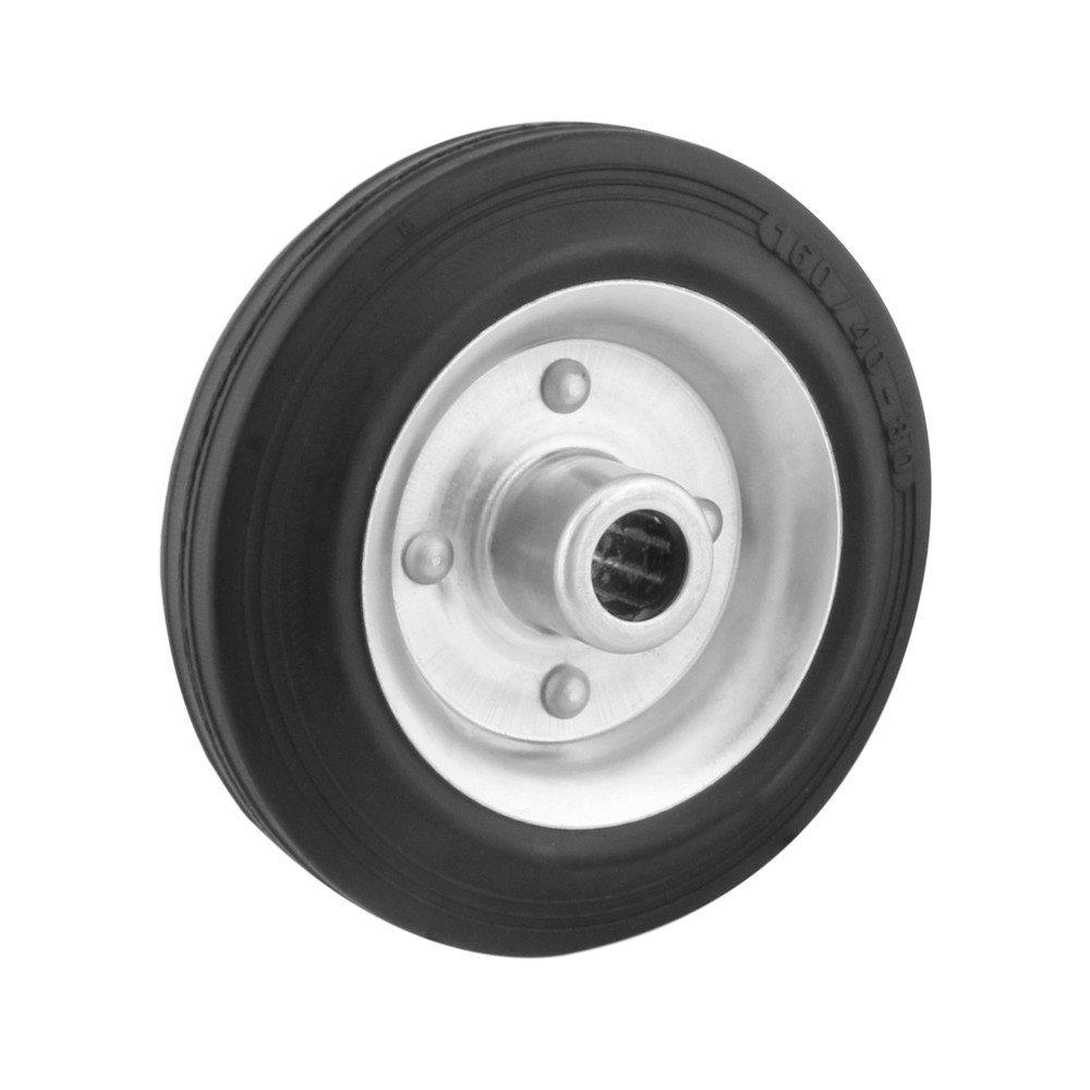 Rueda solida de hule 160 mm 135kg