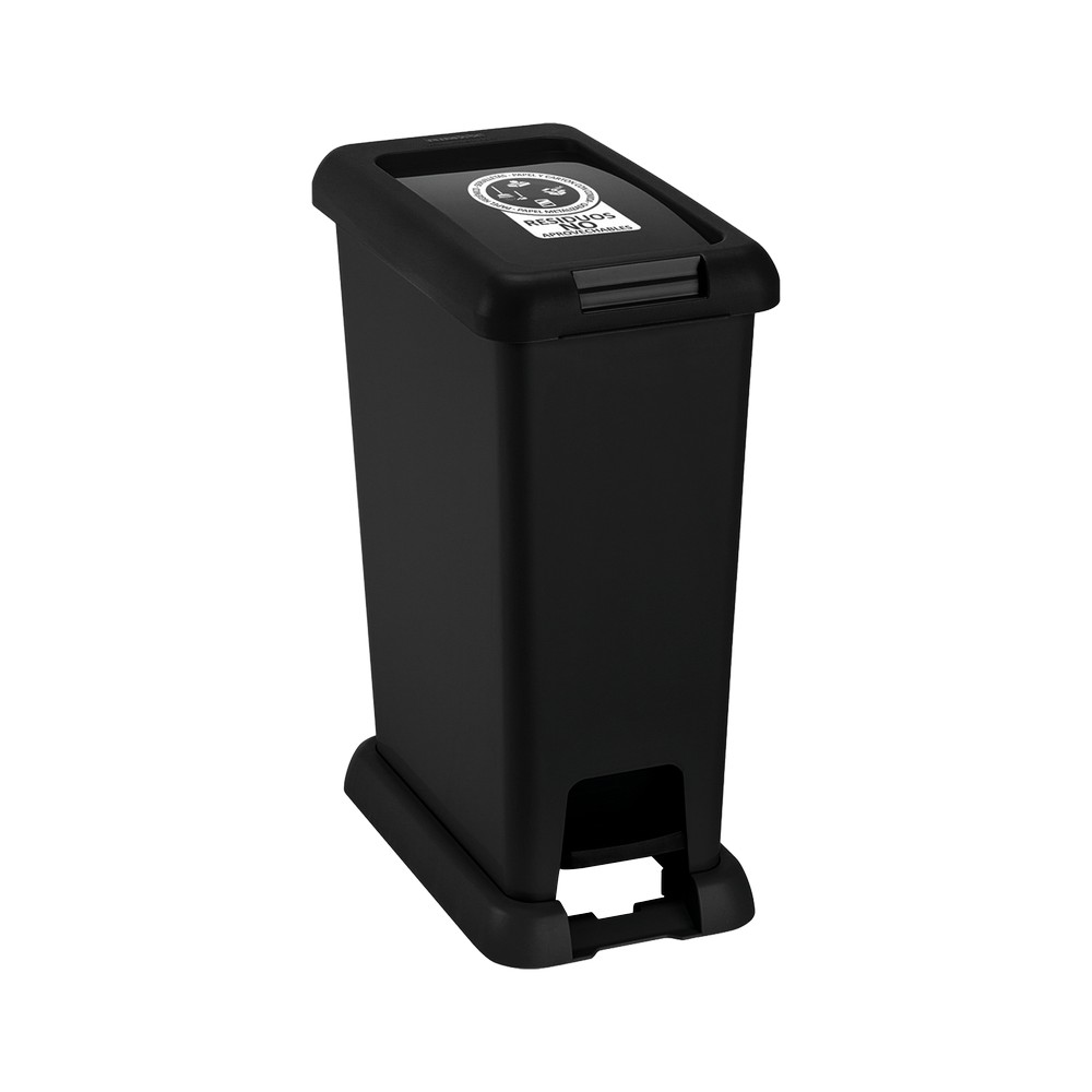 Basurero de pedal 35lt negro