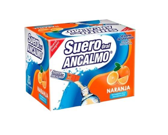 SUERO ANCALMO SABOR NARANJA 8 SOBRES
