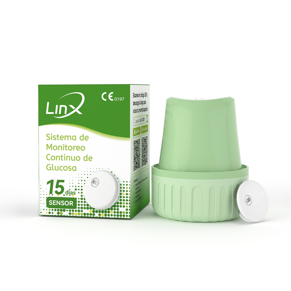 Sensor de monitoreo continuo de glucosa x1 unidad