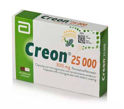 CREON 25000 300 mg x 20 CAPSULAS