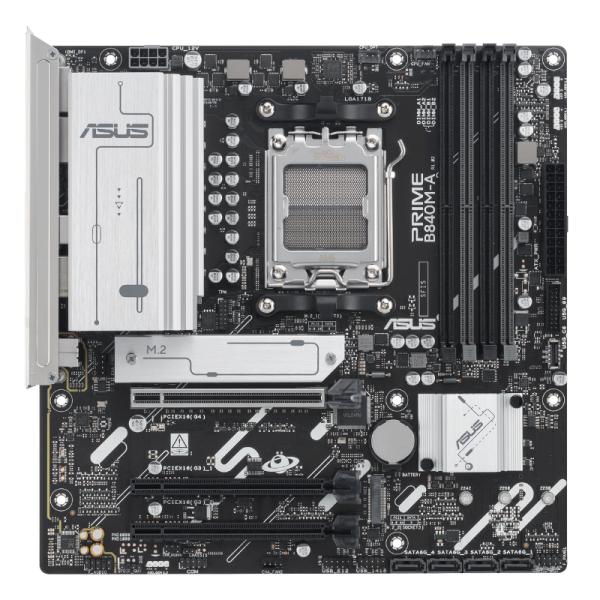 Tarjeta Madre Asus Prime B840M-a-CSM AM5 Micro-ATX DDR5 – Negro / Blanco