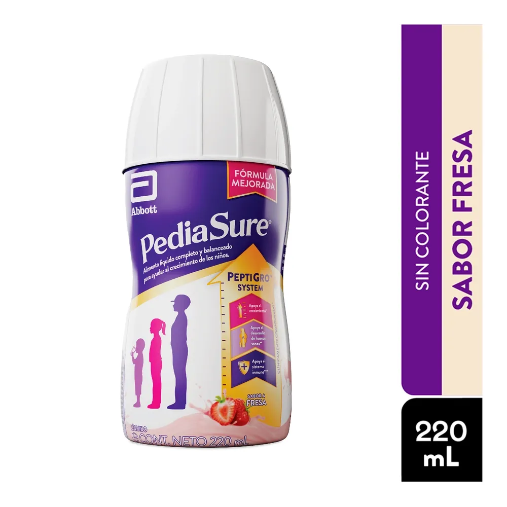 Complemento Nutricional Pediasure Peptigro Fresa - 220 mL