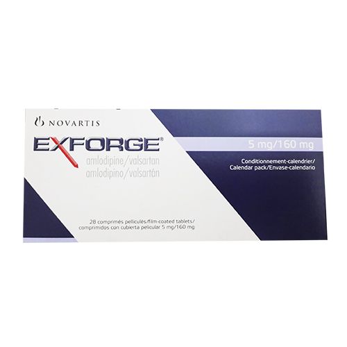 EXFORGE 160 MG/5 MG X 28 COMPRIMIDOS