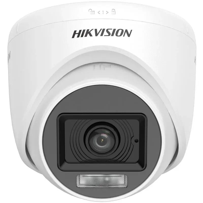 CAMARA DE SEGURIDAD HIKVISION ANALOGA 3K TURRET DUAL LUZ/AUDIO WDR DS-2CE76K0T-LPFS