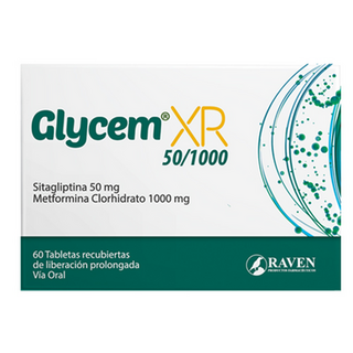 Glycem XR 50 mg/1000 mg caja 60 comprimidos