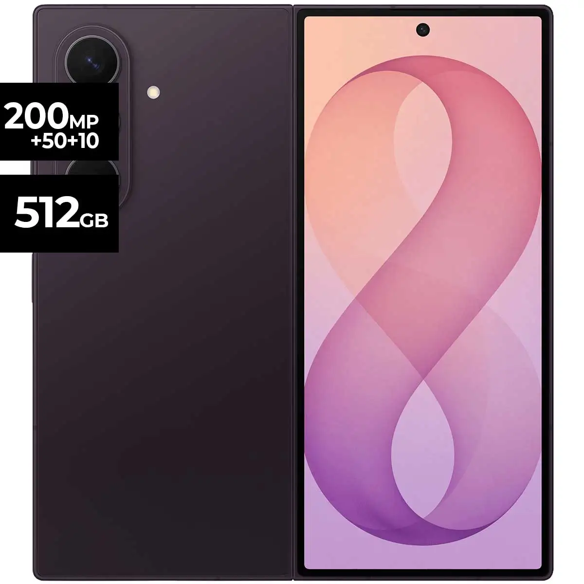 Celular 5G Samsung Galaxy Z Fold 8 Ultra Violeta 12GB RAM 512GB