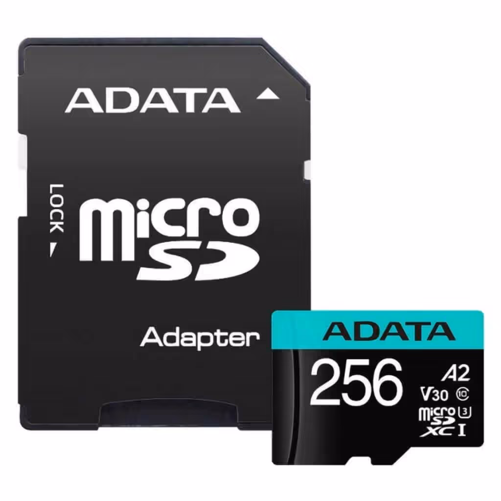 Memoria MicroSD 256GB Adata Premier Pro V30 U3 A2 100-85MB