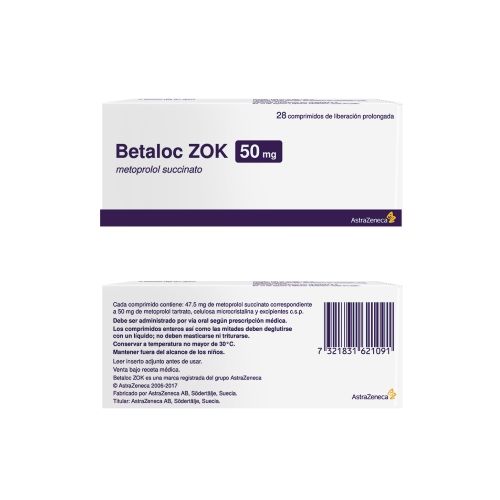 BETALOC ZOK 50 MG X 28 COMPRIMIDOS