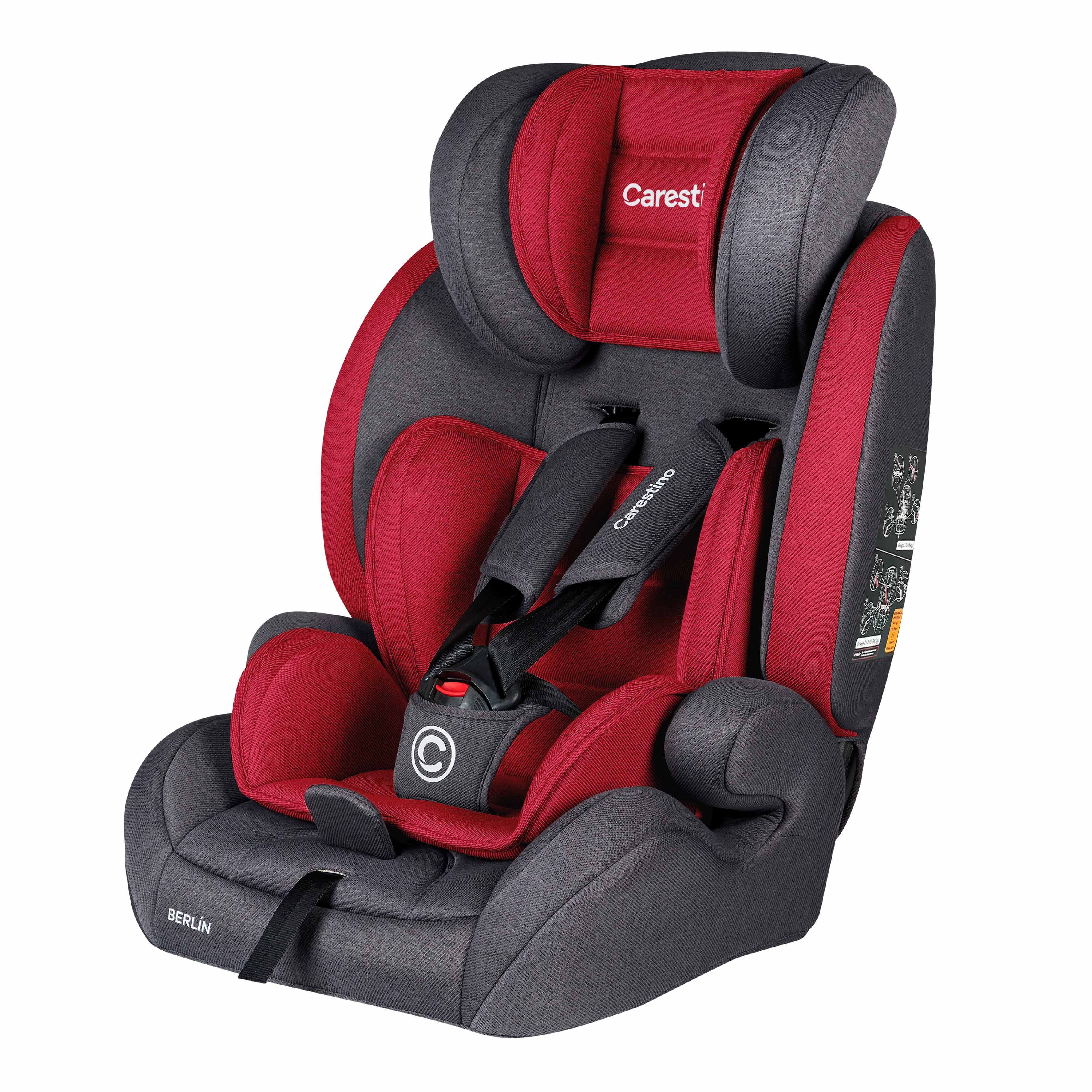 Silla para Carro BERLÍN GRUPO I/II/III Rojo