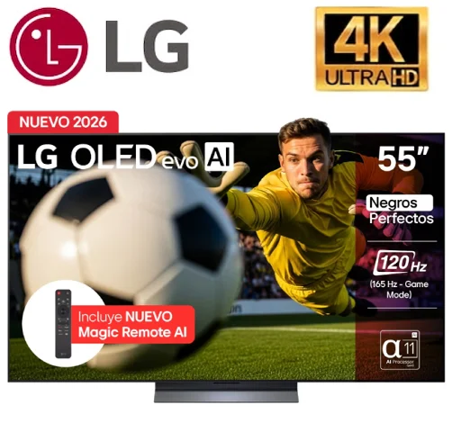 Televisor LG OLED C6 Evo AI – OLED55C6 – 2026 – 55 Pulgadas – 4K