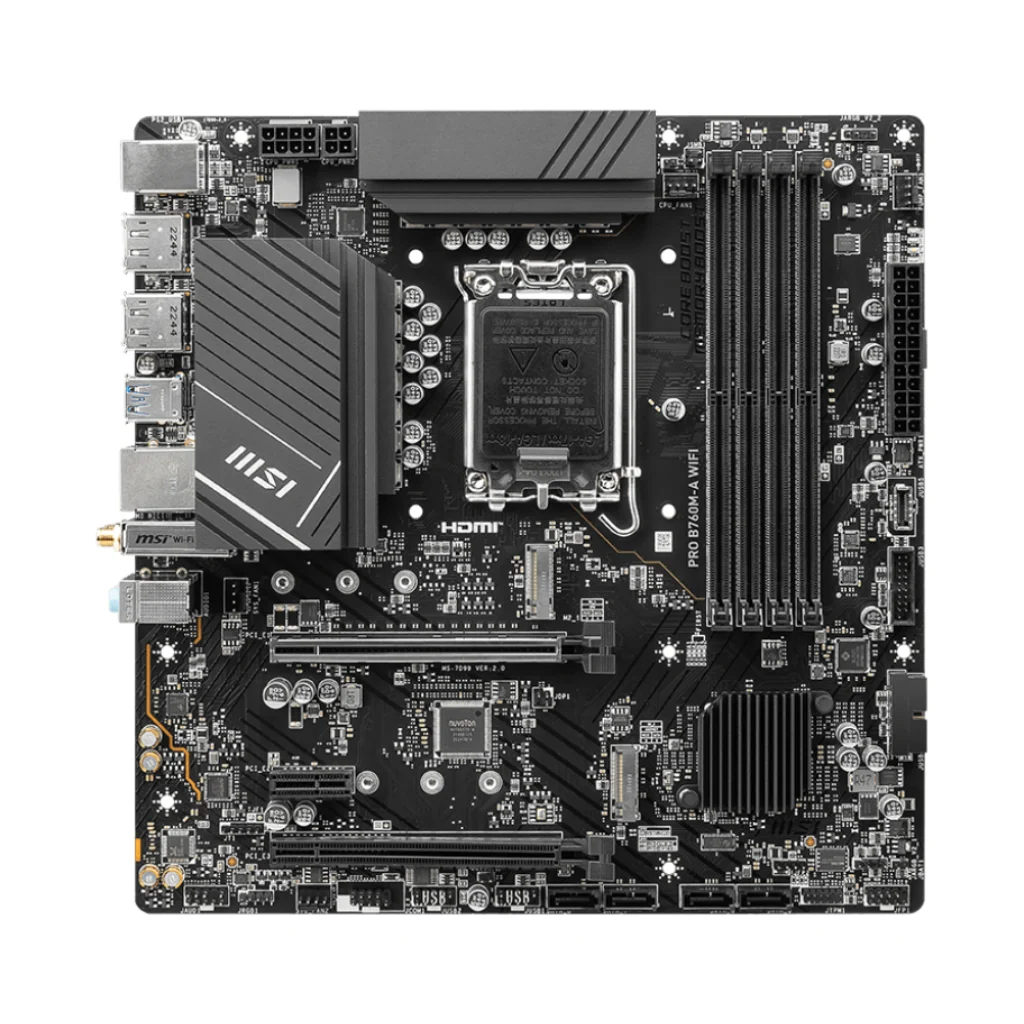 MSI Tarjeta Madre Pro B760M-A Wifi, 911-7D99-007