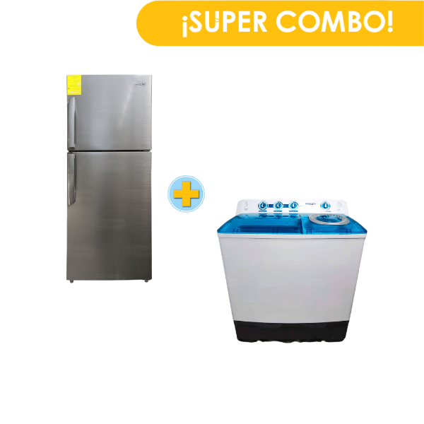 Combo MAGGIO Refrigeradora CMP12S + Lavadora MTTNO215WB