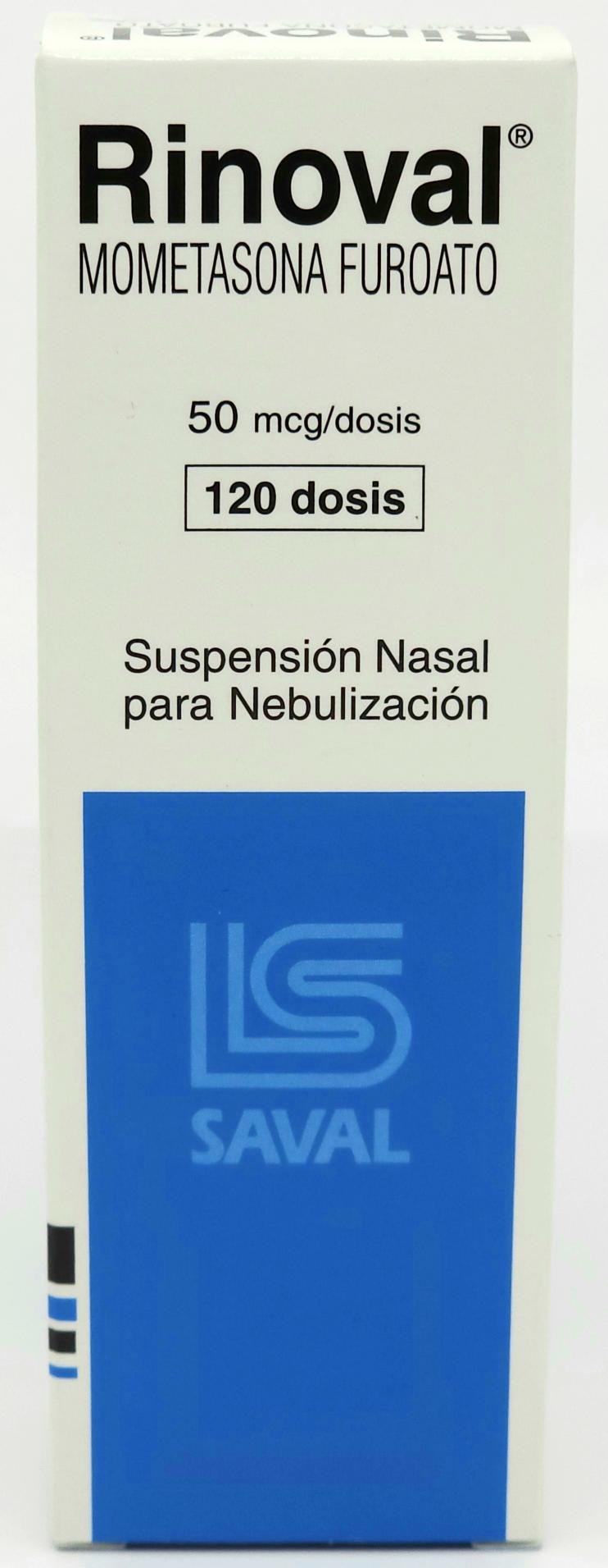 Rinoval, suspensión nasal para nebulizacion, 120 dosis