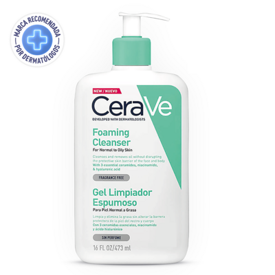 CeraVe, Gel Limpiador Espumoso, 473 ml