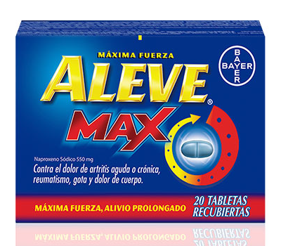 ALEVE MAX 550 MG TABLETAS VIA ORAL
