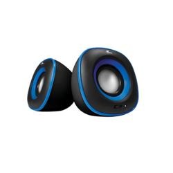 Parlantes 2.0 estéreo multimedia USB Color Negro Y Azul XTS-115